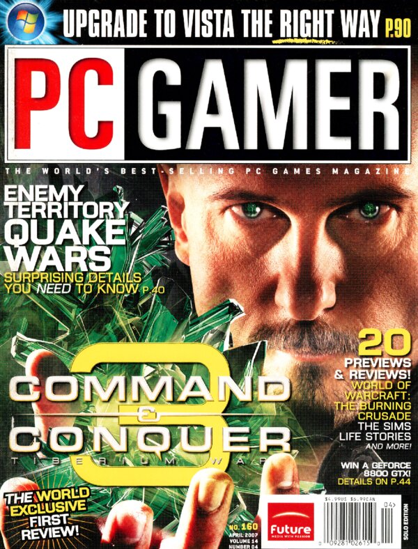 PC Gamer US   Issue 160 (April 2007) cover